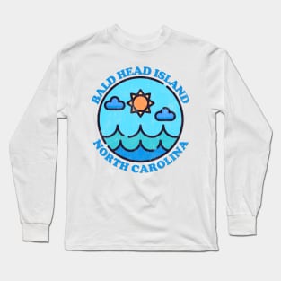 Bald Head Island, NC Summertime Vacationing Ocean Skyline Long Sleeve T-Shirt